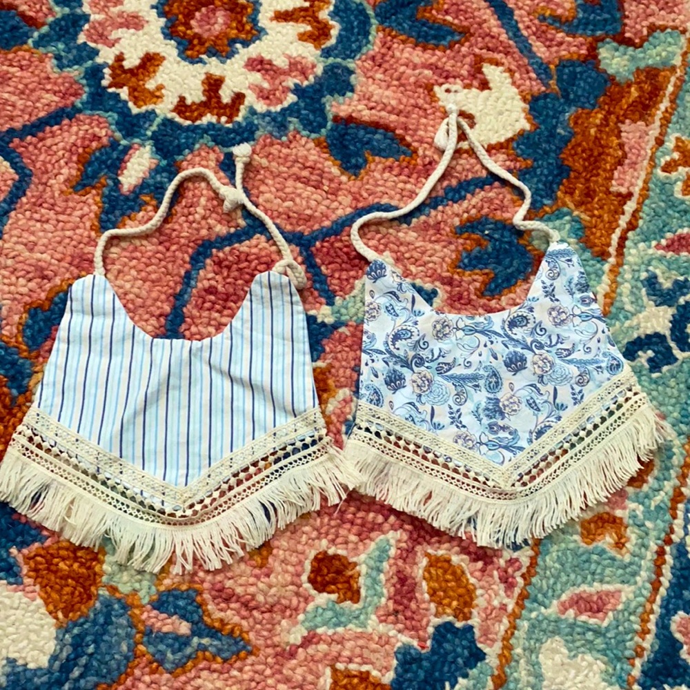 Boho baby drool bibs
